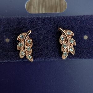 18K Rose Gold plated earrings NWT